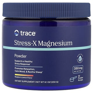 Trace, Stress-X, магний в порошке, малина и лимон, 230 г (8,1 унции)