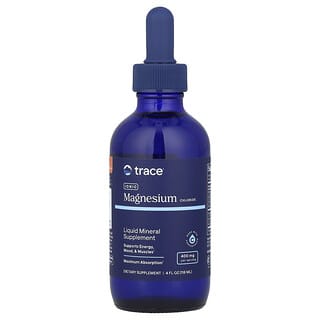 Trace Minerals ®, 離子鎂液體補充劑，400 毫克，4 液量盎司（118 毫升）