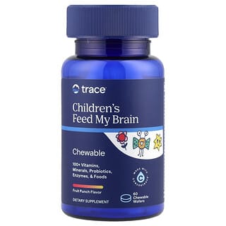 Trace, Children's, Feed My Brain, Fruchtpunschgeschmack, 60 Waffeln zum Kauen