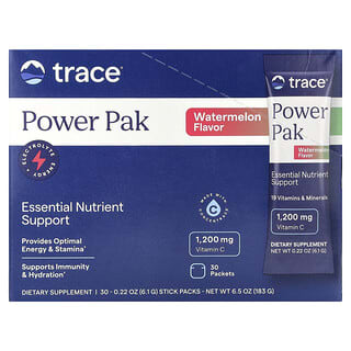 Trace, Power Pak，西瓜味，30 條，每條 0.22 盎司（6.1 克）。