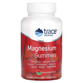 Trace Minerals ®, Magnesium-Fruchtgummis, Wassermelone, 120 Fruchtgummis