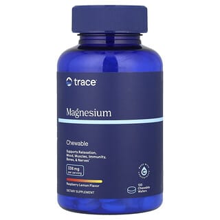 Trace, Magnesium-Kautablette, Himbeere-Zitrone, 120 Kauwaffeln