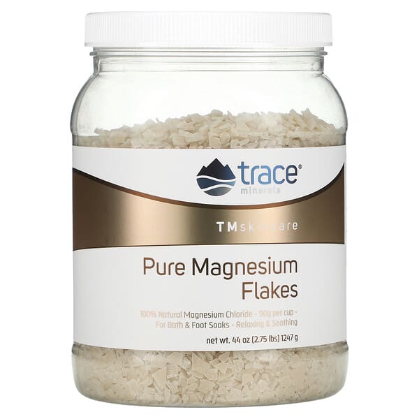 Trace Minerals ®, TM Skincare, Pure Magnesium Flakes, 2.75 lbs (1,247 g)