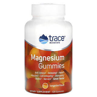 Trace Minerals ®, Magnesium Gummies, Tangerine, 120 Gummies