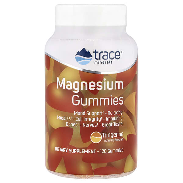 Trace Magnesium Gummies, Tangerine, 120 Gummies