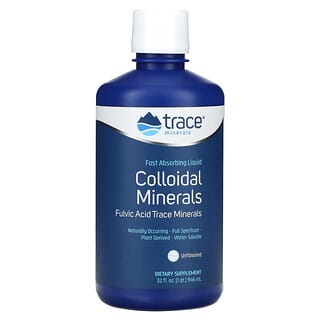 Trace Minerals ®, Collodial Minerals, Unflavored, kolloidale Mineralien, geschmacksneutral, 946 ml (32 fl. oz.)