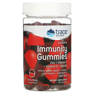 Trace Minerals ®, Complete Immunity Gummies, Cherry, 60 Gummies