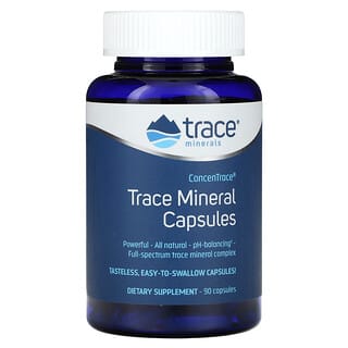 Trace Minerals ®, ConcenTrace, 미량 미네랄 캡슐, 캡슐 90정