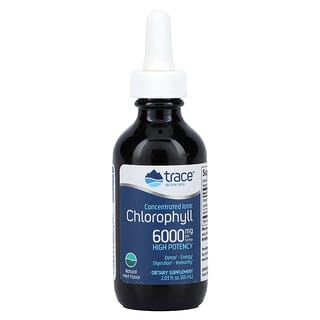 Trace Minerals ®, Clorofila Iônica Concentrada, Hortelã Natural, 6.000 mg, 59 ml (2 fl oz)