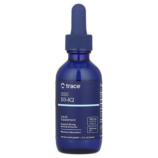 Trace Minerals ®, Ионные D3 + K2`` 59 мл (2 жидк. Унции)