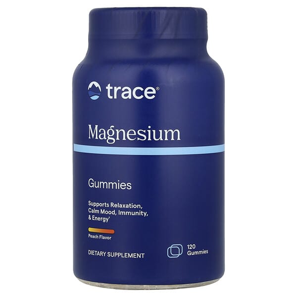 Magnesium Gummies, Peach, 120 Gummies