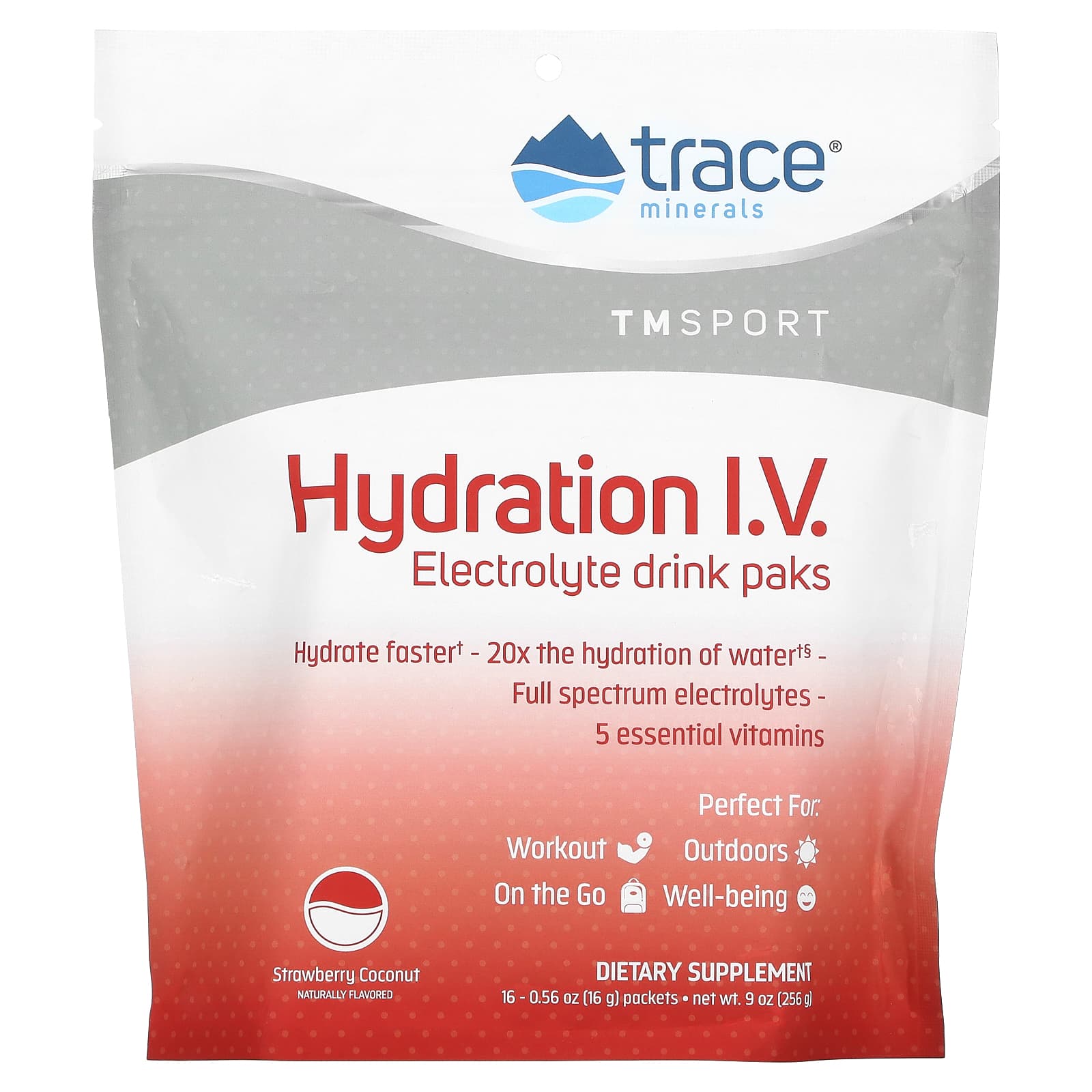Trace Minerals ®, TM Sport, Hydration I.V., Electrolyte Drink Paks