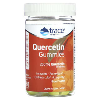 Trace Minerals ®, кверцетин, со вкусом манго, 250 мг, 60 жевательных таблеток (125 мг в 1 жевательной таблетке)