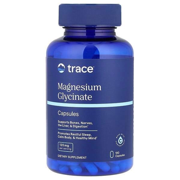 Magnesium Glycinate, 120 mg, 180 Capsules