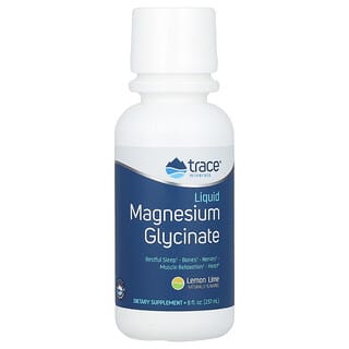 Trace Minerals ®, Liquid, Magnesium Glycinate, Flüssigkeit, Magnesiumglycinat, Zitronenlinie, 237 ml (8 fl. oz.)