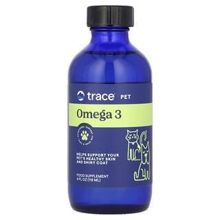 Trace Minerals ®, ペット、オメガ3、犬猫用、118ml（4液量オンス）