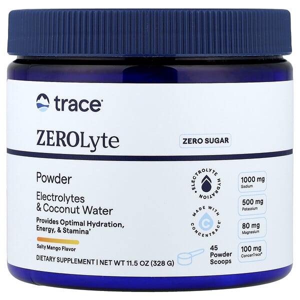 ZEROLyte Powder, Salty Mango, 11.5 oz (328 g)