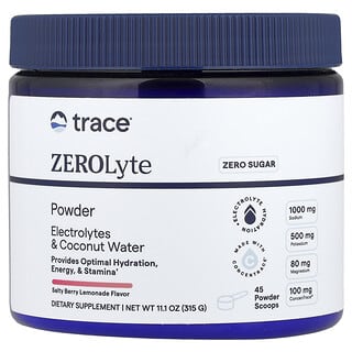 Trace, ZEROLyte en polvo, Limonada de bayas saladas, 315 g (11,1 oz)