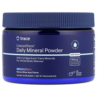 ConcenTrace® Daily Mineral Powder, Natural Blue Acai, 4.65 oz (132 g)