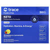 Trace, Hydro Pak Keto, Limonada de Morango, 30 Embalagens Stick-pack, 6,7 g (0,24 oz) Cada