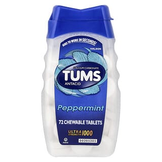 Tums, 特强型抗酸剂，薄荷味，1000 毫克，72 片咀嚼片