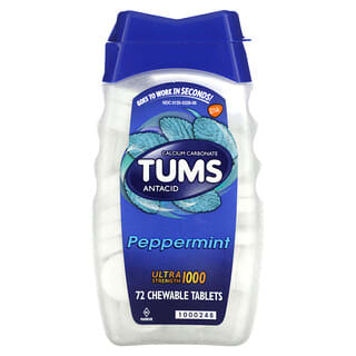 Tums, Ultra Strength Antacid, Peppermint, 72 Chewable Tablets
