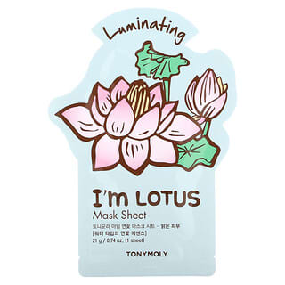 Tony Moly, I'm Lotus, Luminating Beauty Mask Sheet, 1 Sheet, 0.74 oz (21 g)