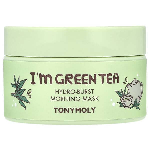 TonyMoly, I'm Green Tea，晨間深度補水美容面膜，3.52 盎司（100 克）