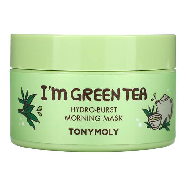 Tony Moly, I'm Green Tea, Mascarilla de belleza matutina Hydro-Burst, 100 g (3,52 oz)