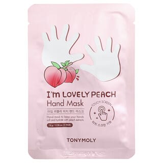 TonyMoly, I'm Lovely Pêssego, Máscara para as Mãos, 1 Par, 16 g (0,56 oz)