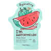 I'm Watermelon, Mascarilla de belleza hidratante en lámina, 1 lámina, 21 g (0,74 oz)