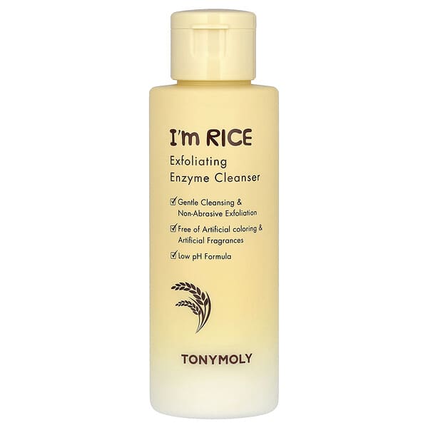 TonyMoly, I'm Rice，去角質酶潔面乳，1.76 盎司（50 克）
