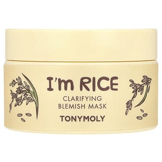 Tony Moly, I'm Rice, Mascarilla de belleza para aclarar imperfecciones, 100 ml (3,38 oz. Líq.)