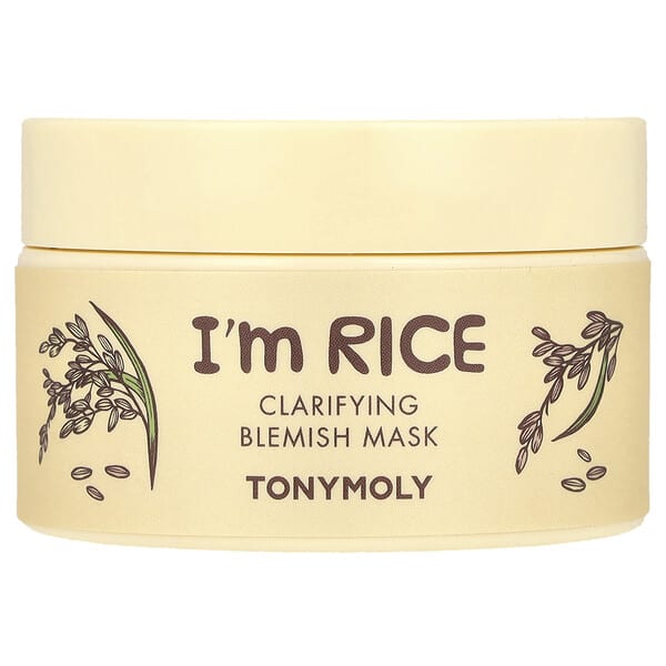 TonyMoly, I'm Rice，祛瑕疵美容面膜，3.38 液量盎司（100 毫升）
