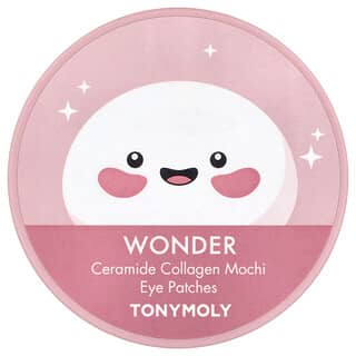 TonyMoly, Wonder, Parches para el contorno de los ojos con ceramida y colágeno mochi, 60 parches
