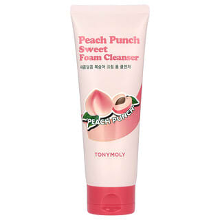Tony Moly, 香甜泡沫潔面乳，Peach Punch，5.07 液量盎司（150 毫升）