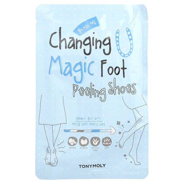 TonyMoly, Change U Magic 풋 필링 신발, 1켤레, 개당 17g(0.60oz)