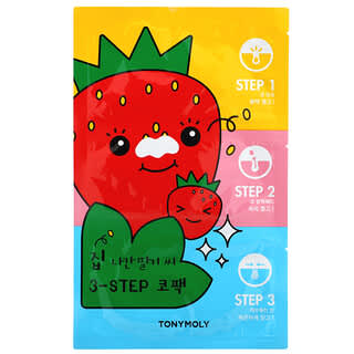 Tony Moly, Runaway Strawberry Seeds, Paquete de 3 pasos, 1 juego