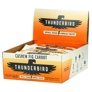 Thunderbird, Superfood Bar, Cashew Fig Carrot, 12 Bars, 1.7 oz (48 g) Each