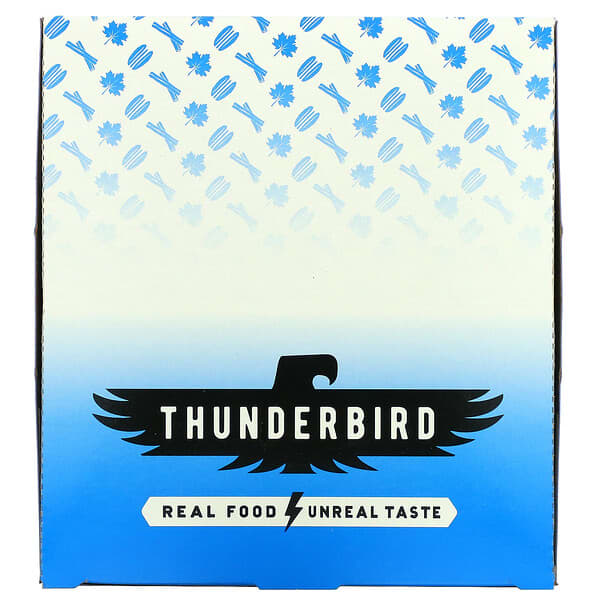 Thunderbird, Barrita de superalimentos, Pacana con arce de Texas, 12 barritas, 48 g (1,7 oz) cada una