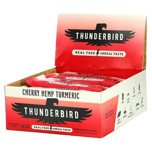 Thunderbird, Barrita de superalimentos, Cereza, cáñamo y cúrcuma, 12 barritas, 48 g (1,7 oz) cada una