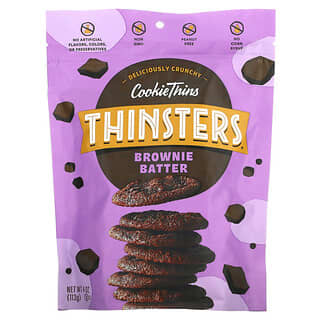 Thinsters, Cookie Thins, тесто для брауни, 113 г (4 унции)