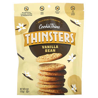 Thinsters, CookieThins, стручки ванили, 113 г (4 унции)