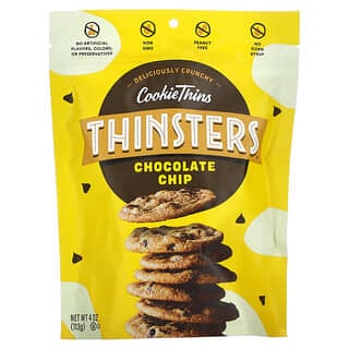 Thinsters, CookieThins, Chocolate Chip, 4 oz (113 g)