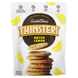 Thinsters, Cookie Thins, Meyer Lemon, 4 oz (113 g)