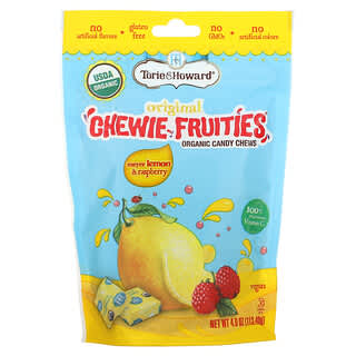 Torie & Howard, Original Chewie Fruities ، قطع حلوى عضوية قابلة للمضغ ، ليمون ماير وتوت العليق ، 4 أونصة (113.40 جم)