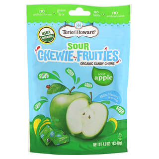 Torie & Howard, Sour Chewie Fruities, Organic Candy Chews, Sour Apple, 4 oz (113.40 g)