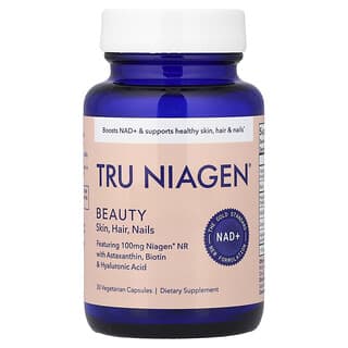 Tru Niagen, Bellezza, pelle, capelli, unghie, 30 capsule vegetariane
