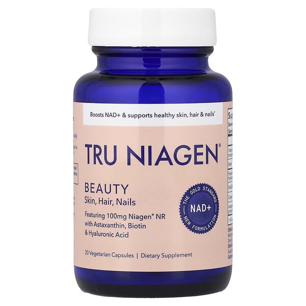 Tru Niagen, Beauty, Skin, Hair, Nails, 30 Vegetarian Capsules — product photo 1