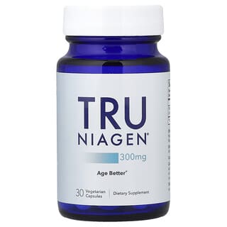 Tru Niagen, Nicotinamide Ribosid Chloride, Nicotinamid-Ribosidchlorid, 300 mg, 30 pflanzliche Kapseln